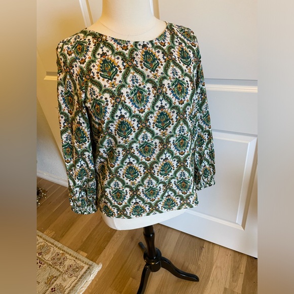 Jewel Green Blouse that Twinkles from Talbots - Picture 2 of 8